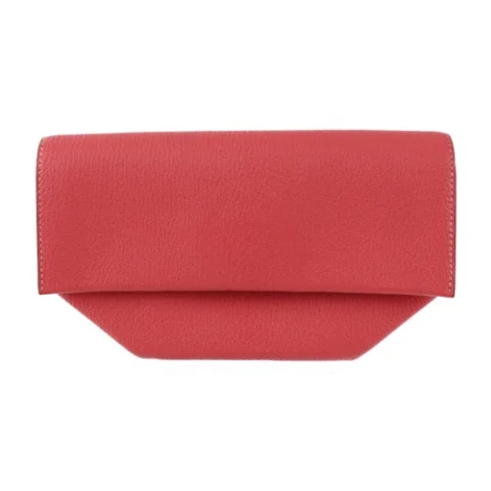 Hermès Vintage Pre-owned Fabric clutches Red Dames