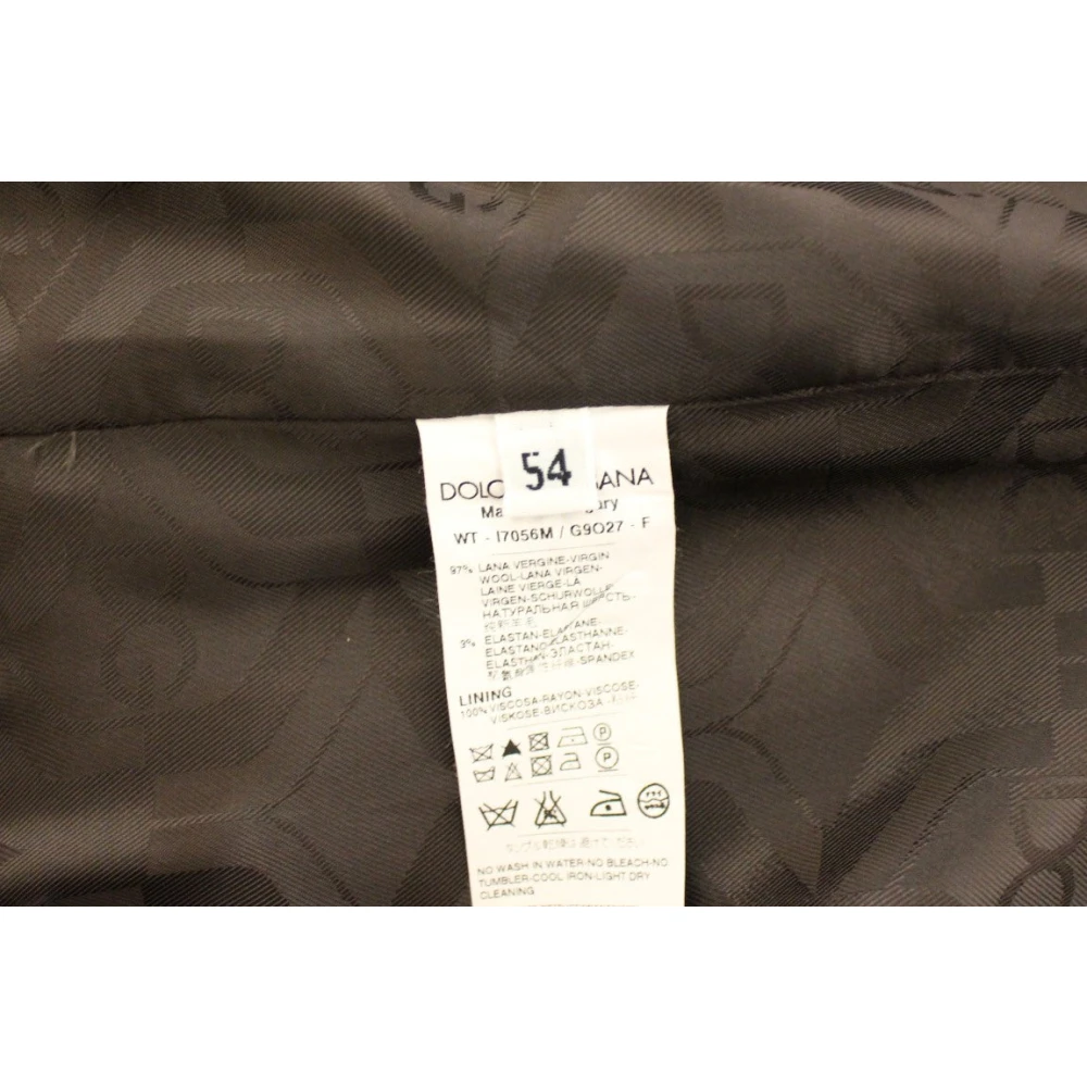 Dolce & Gabbana Gestreepte wollen jurkvest Brown Heren