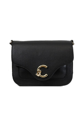 black-grained-leather-bag-with-front-pocket