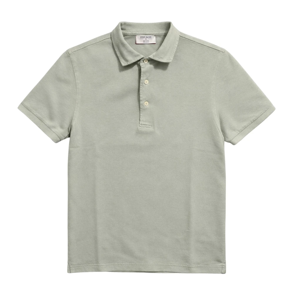 Gran Sasso Mannelijk Grijs Tops Heren, Xl, Katoen, Classic Polo