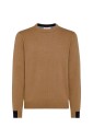 tricot-uni-col-rond-bord-cote