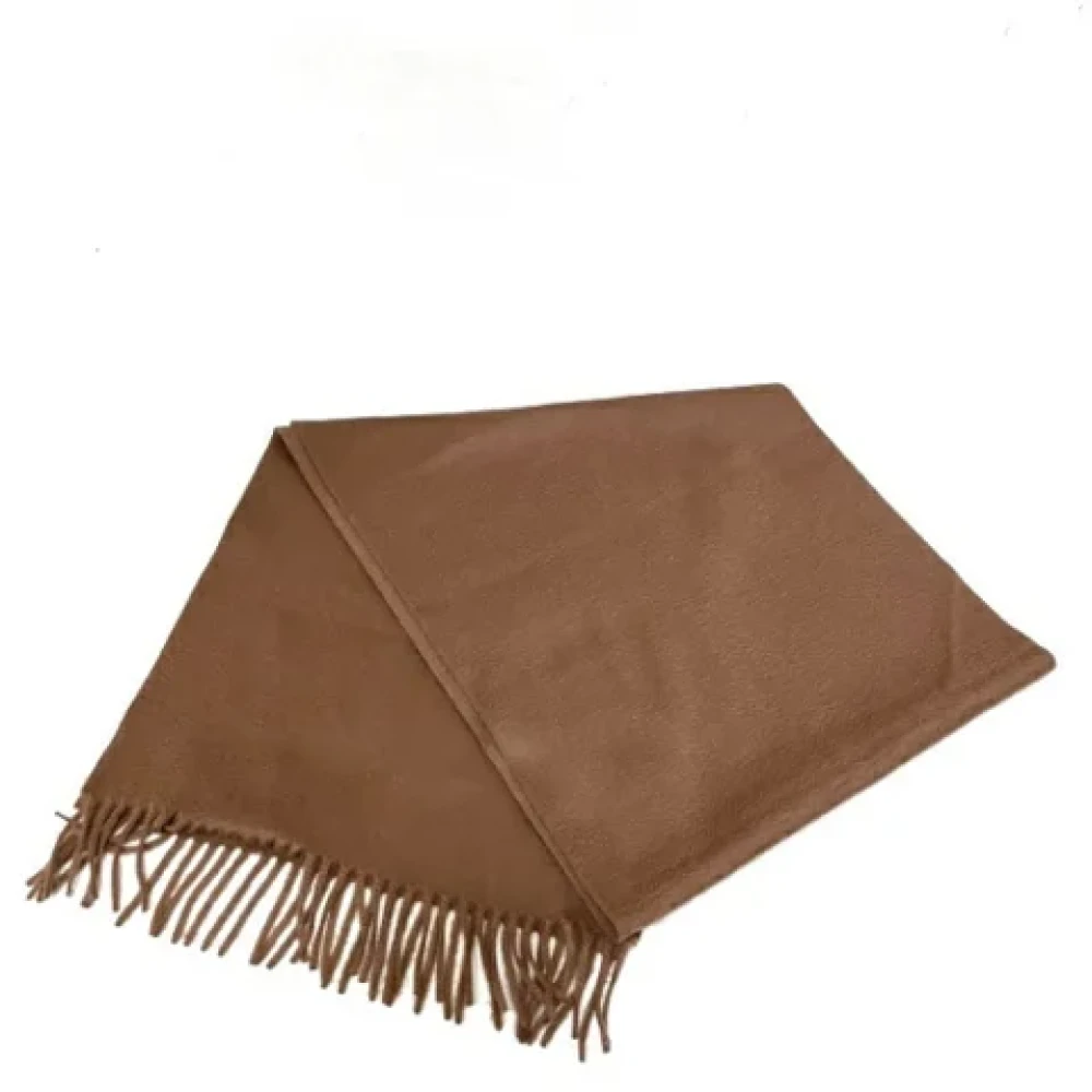 Louis Vuitton Vintage Pre-owned Cashmere scarves Brown Dames
