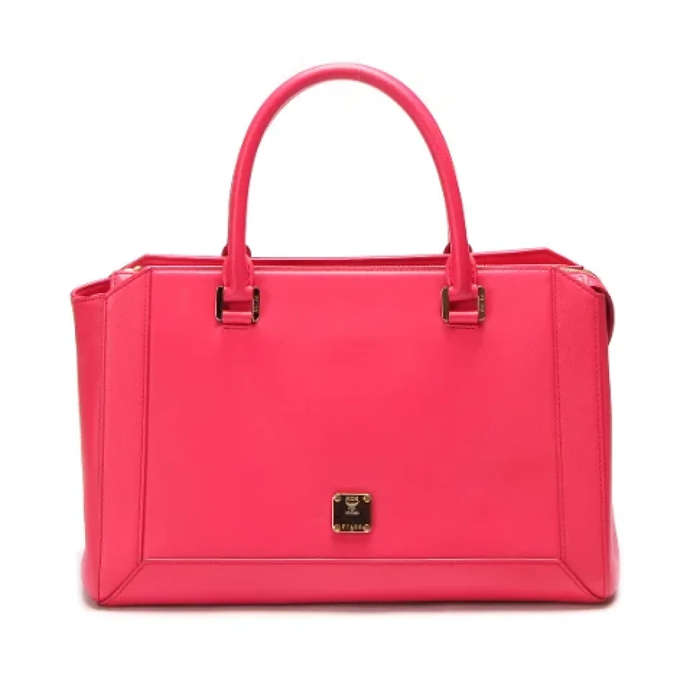 MCM Pre-owned Leather handbags Pink Dames
