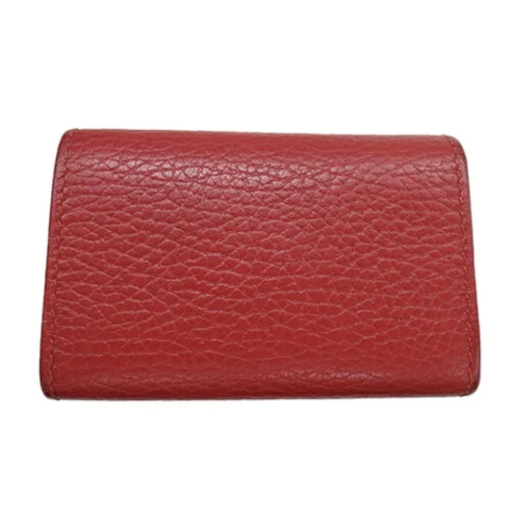 Gucci Vintage Pre-owned Leather key-holders Red Dames