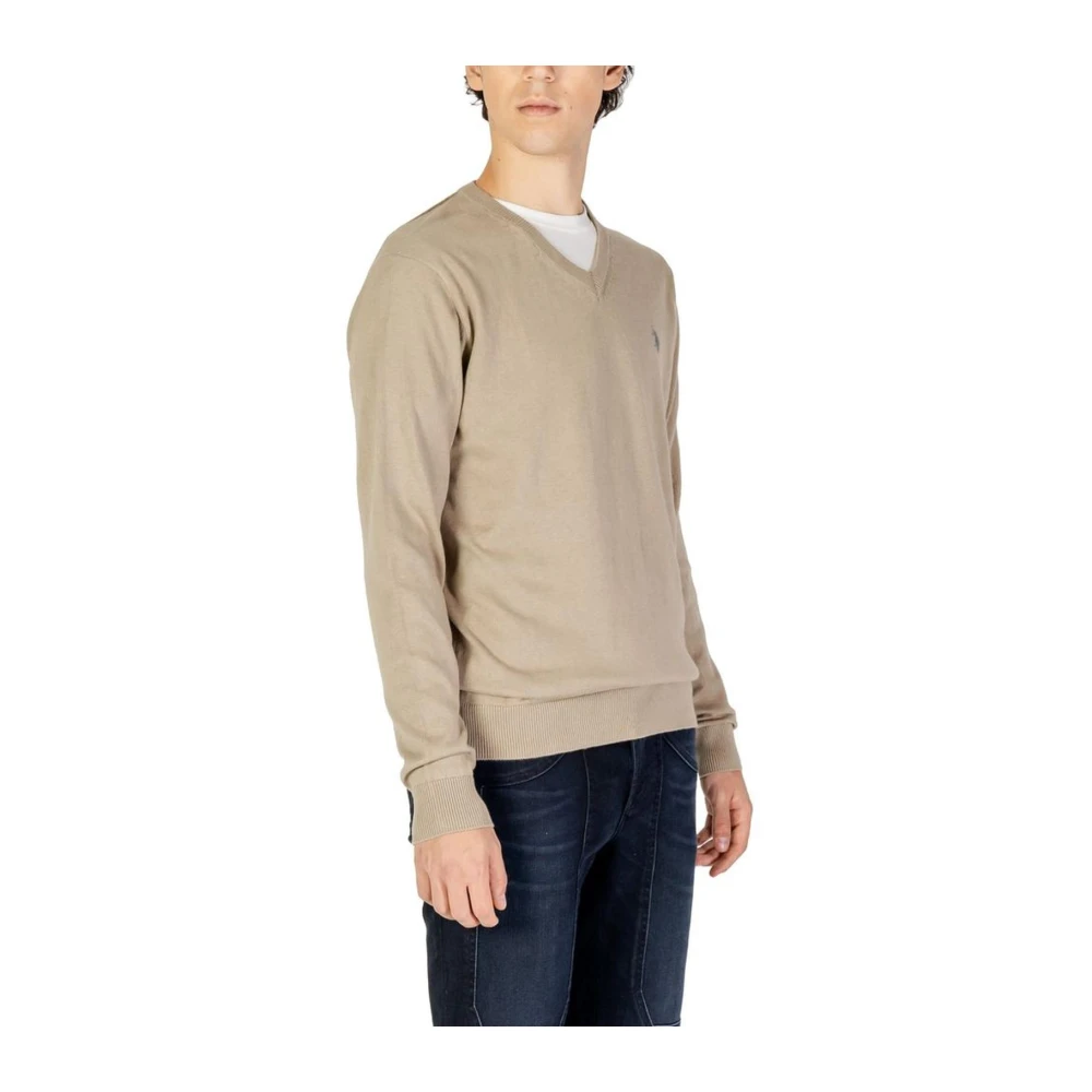 U.s. Polo Assn. Cashmere Gebreide Trui Beige Heren