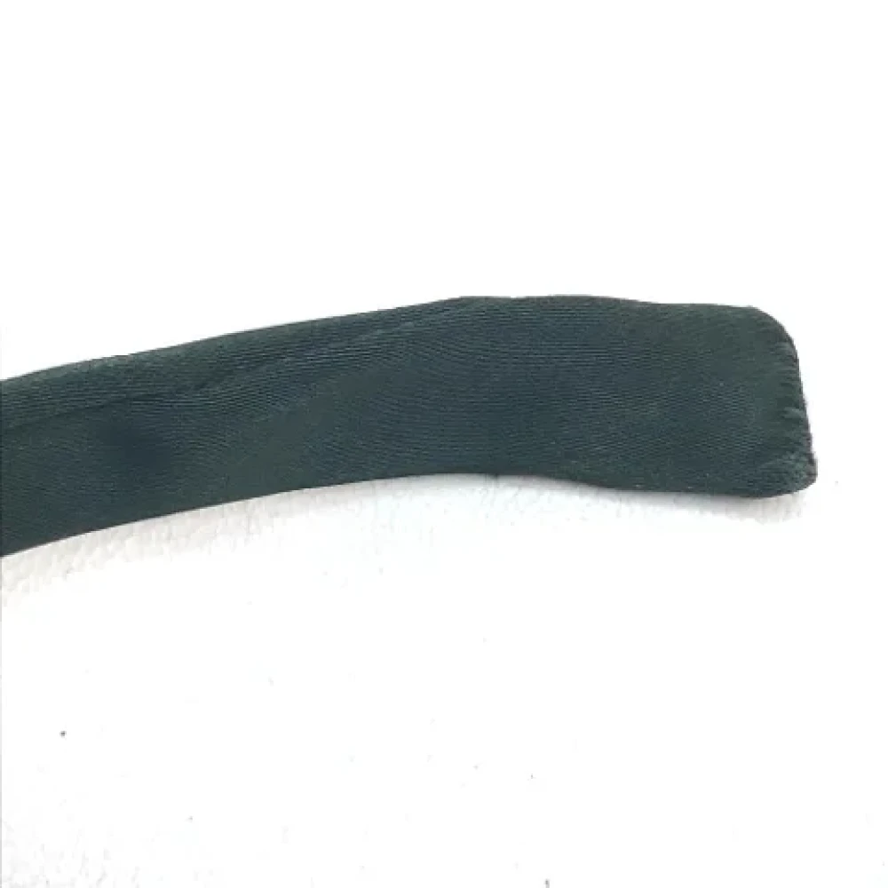 Chanel Vintage Pre-owned Satin hair-accessories Black Dames