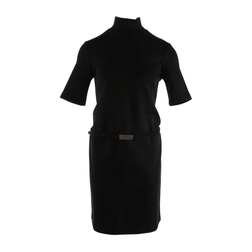 SPORTMAX Zwarte Wollen Jurk Black Dames