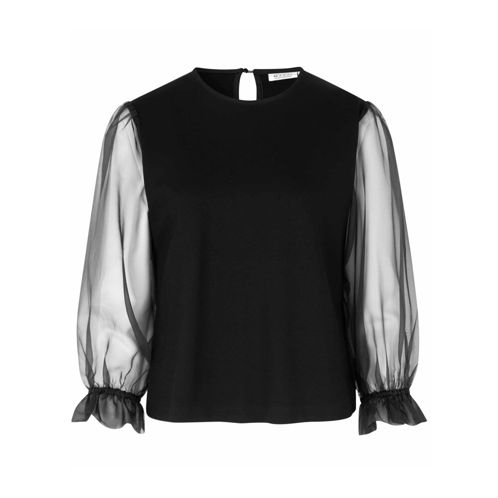 Top met mesh discount mouwen