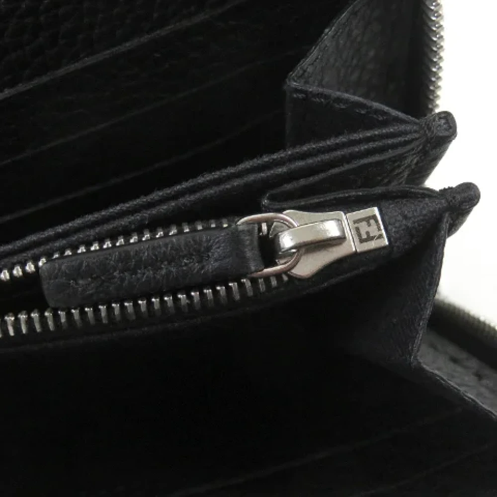 Fendi Vintage Pre-owned Leather wallets Black Heren