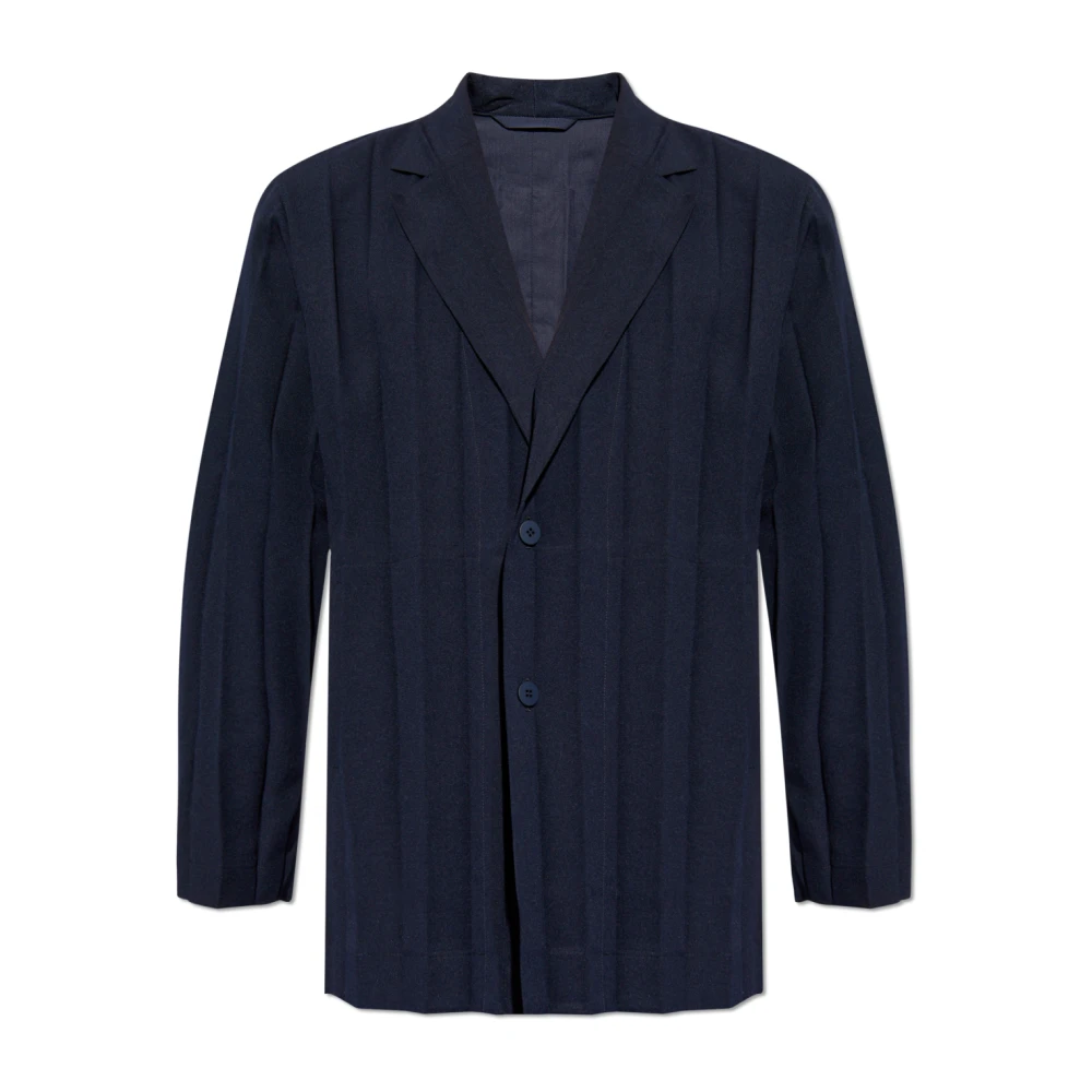 Issey Miyake Geplooide blazer Blue Heren