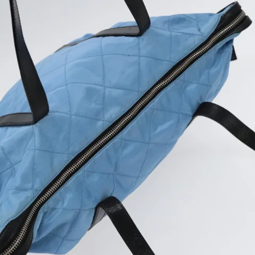 Prada Vintage Pre-owned Nylon totes Blue Dames