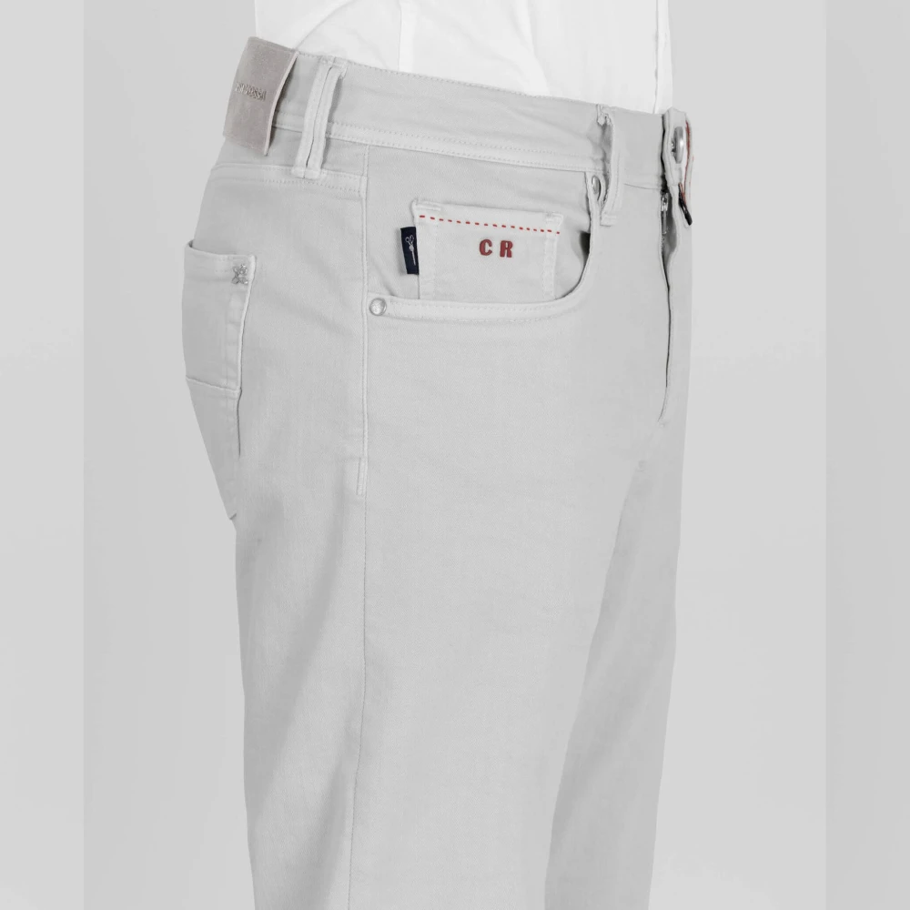 Tramarossa Stretch Gabardine 5-pocket Zeegroen Gray Heren