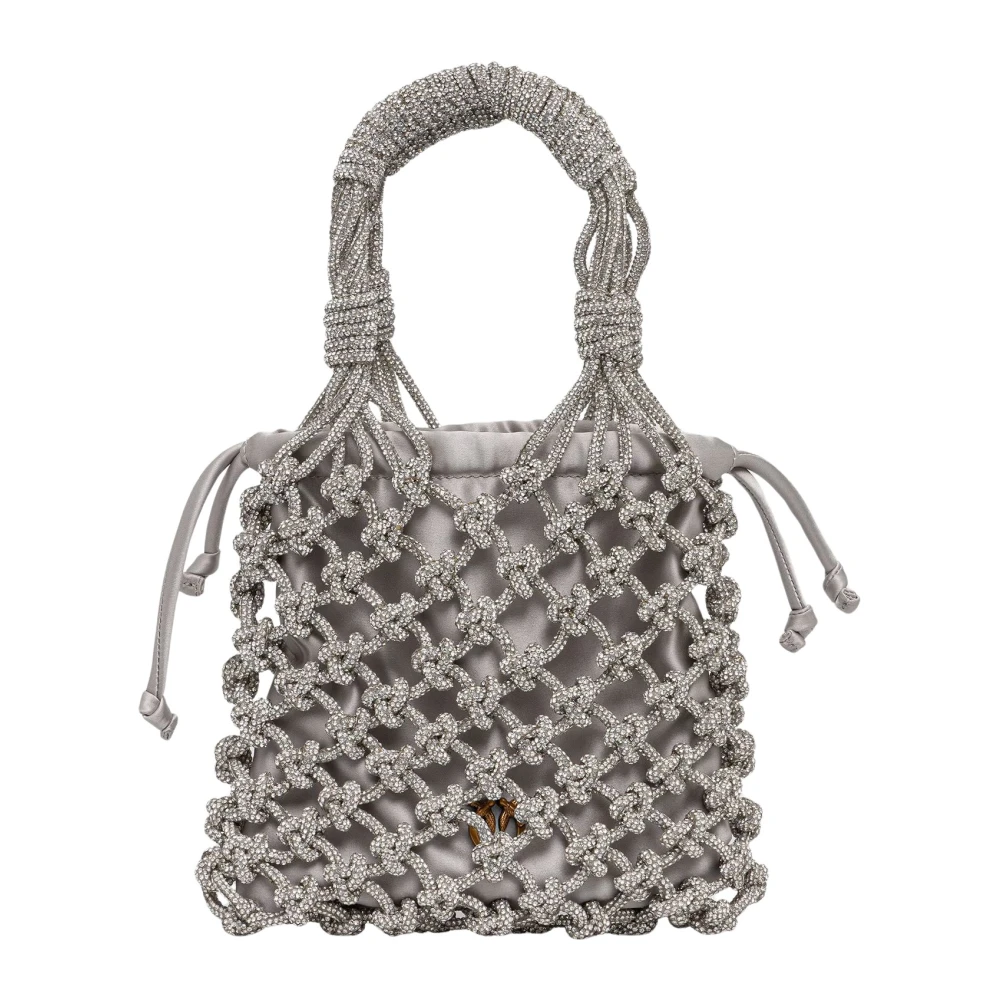 Pinko Donna Grigio - Mini Crystal 1 Borsa - Bags - One Size