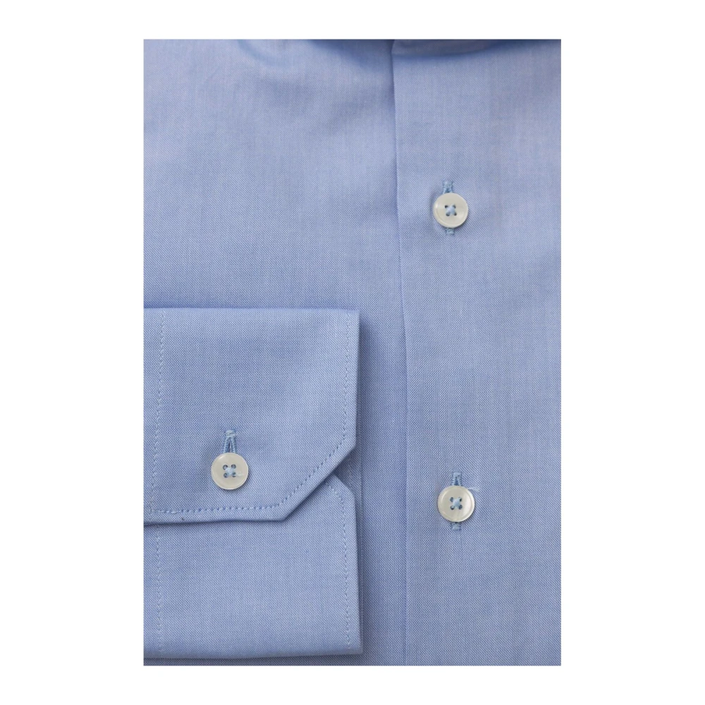 Bagutta Tijdloos Frans Kraag Overhemd Blue Heren