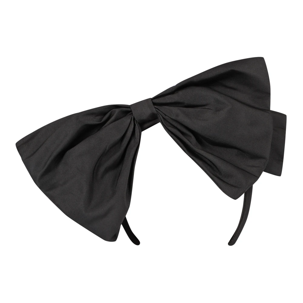 Nina Ricci Strik Hoofdband Polyester Materiaal Black Dames