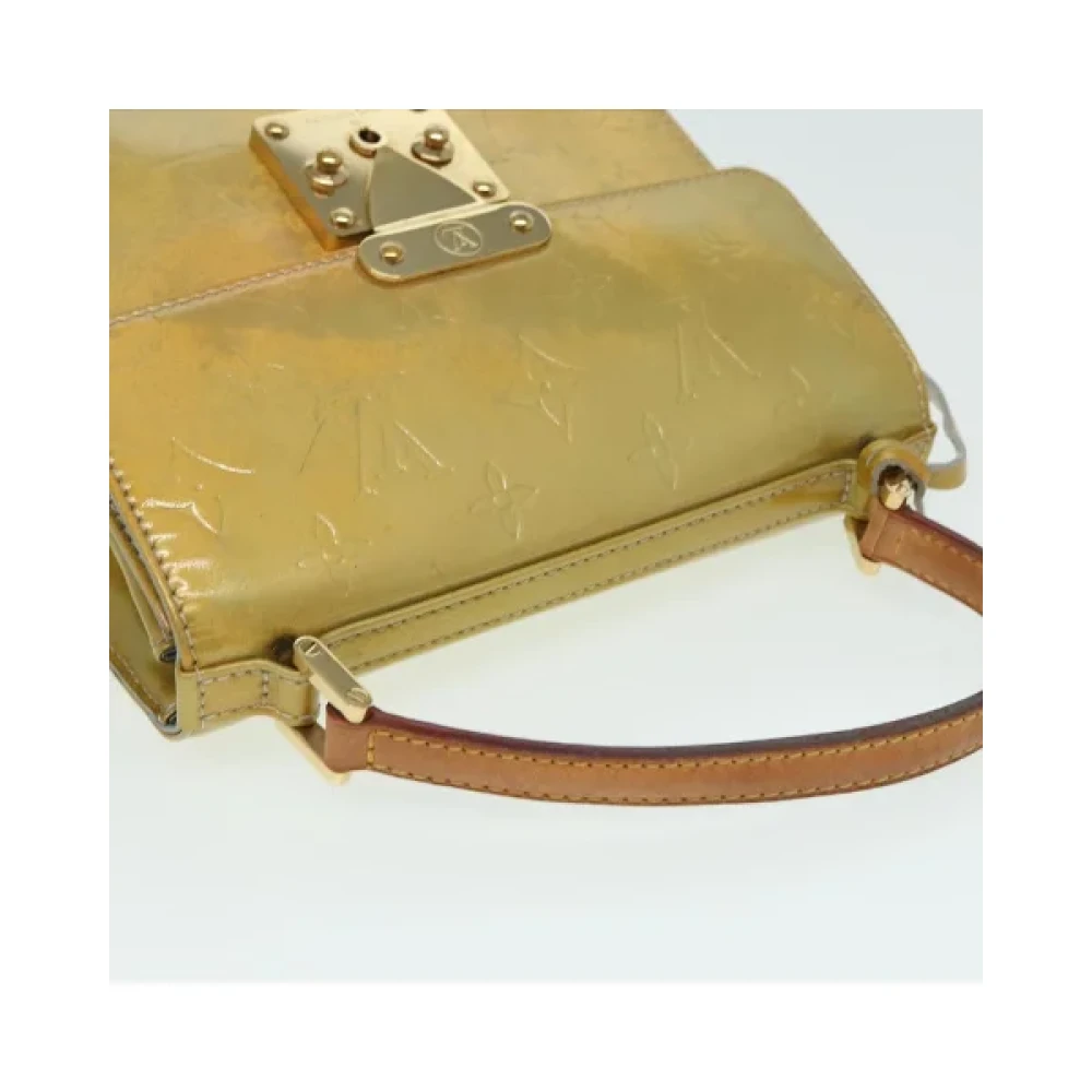 Louis Vuitton Vintage Pre-owned Leather handbags Beige Dames