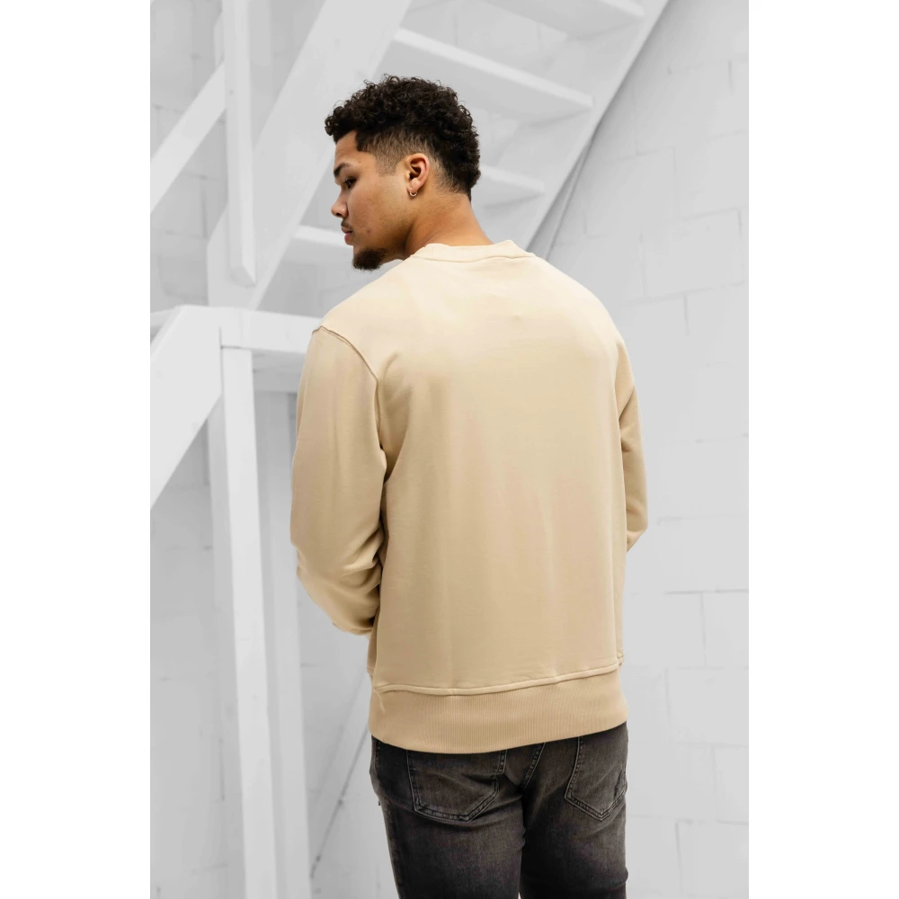 Versace Jeans Couture Logo Sweater Beige Heren Beige Heren