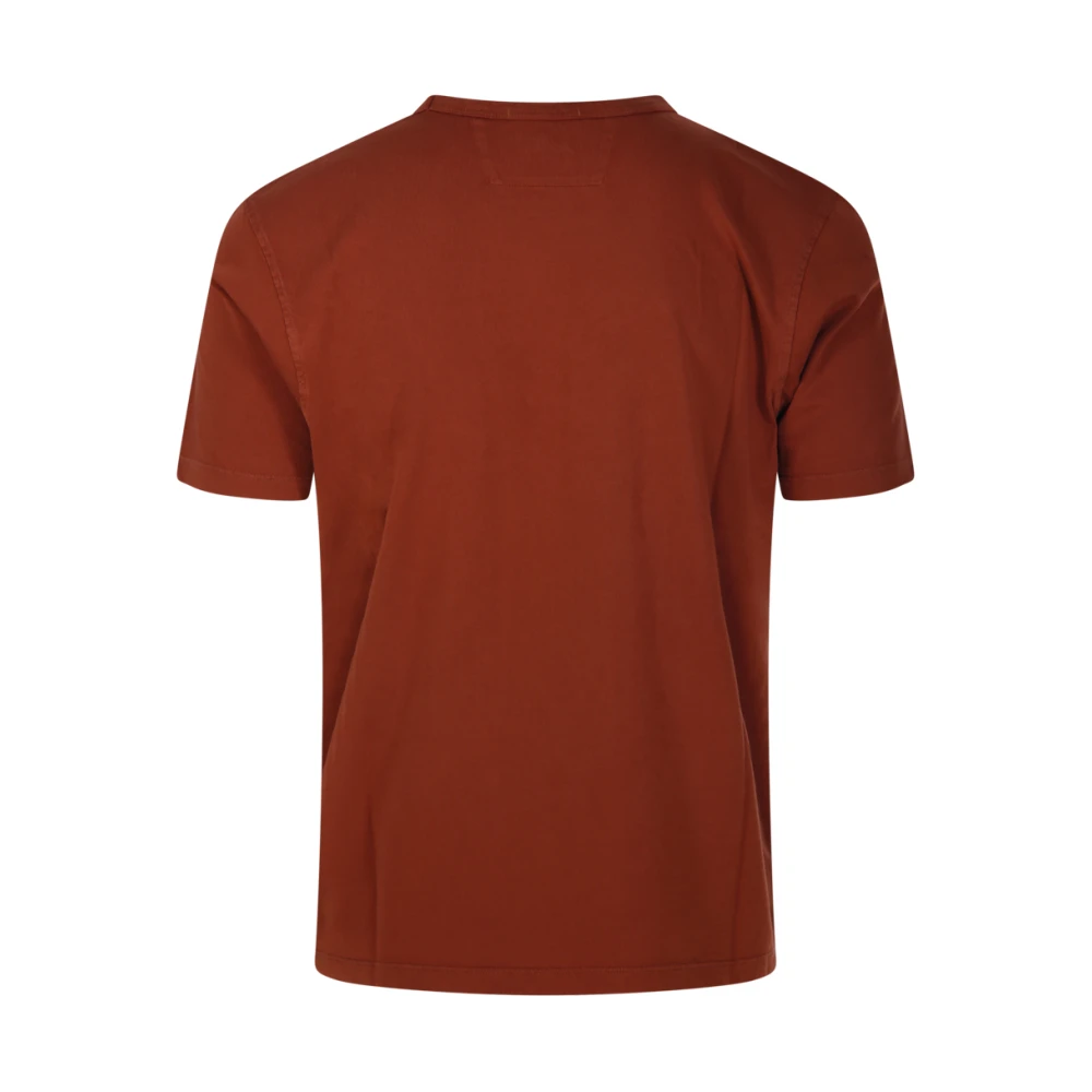 C.P. Company Sable Logo T-Shirt Red Heren