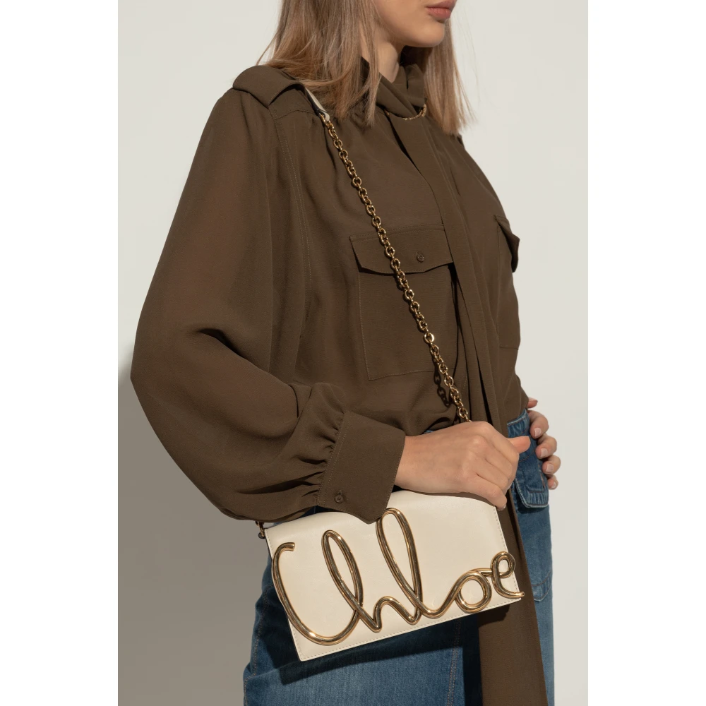Chloé Iconische schoudertas Beige Dames