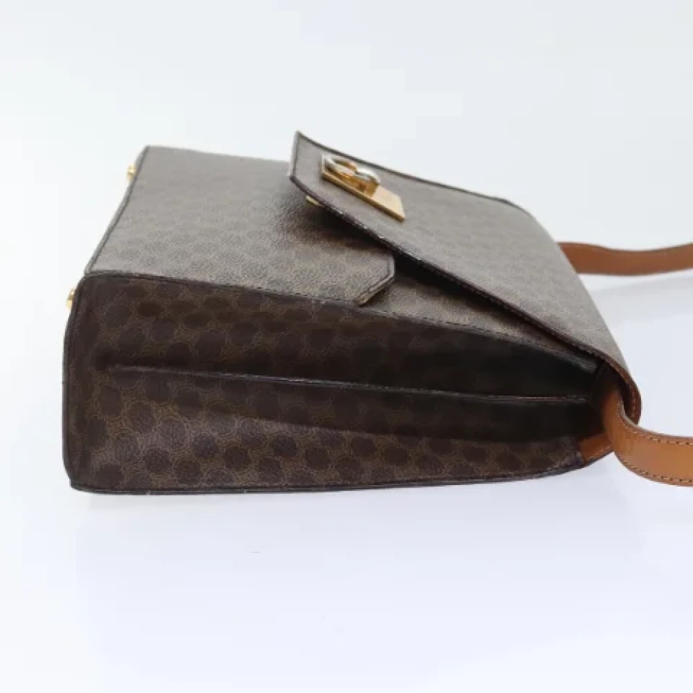 Celine Vintage Pre-owned Canvas shoulder-bags Brown Dames