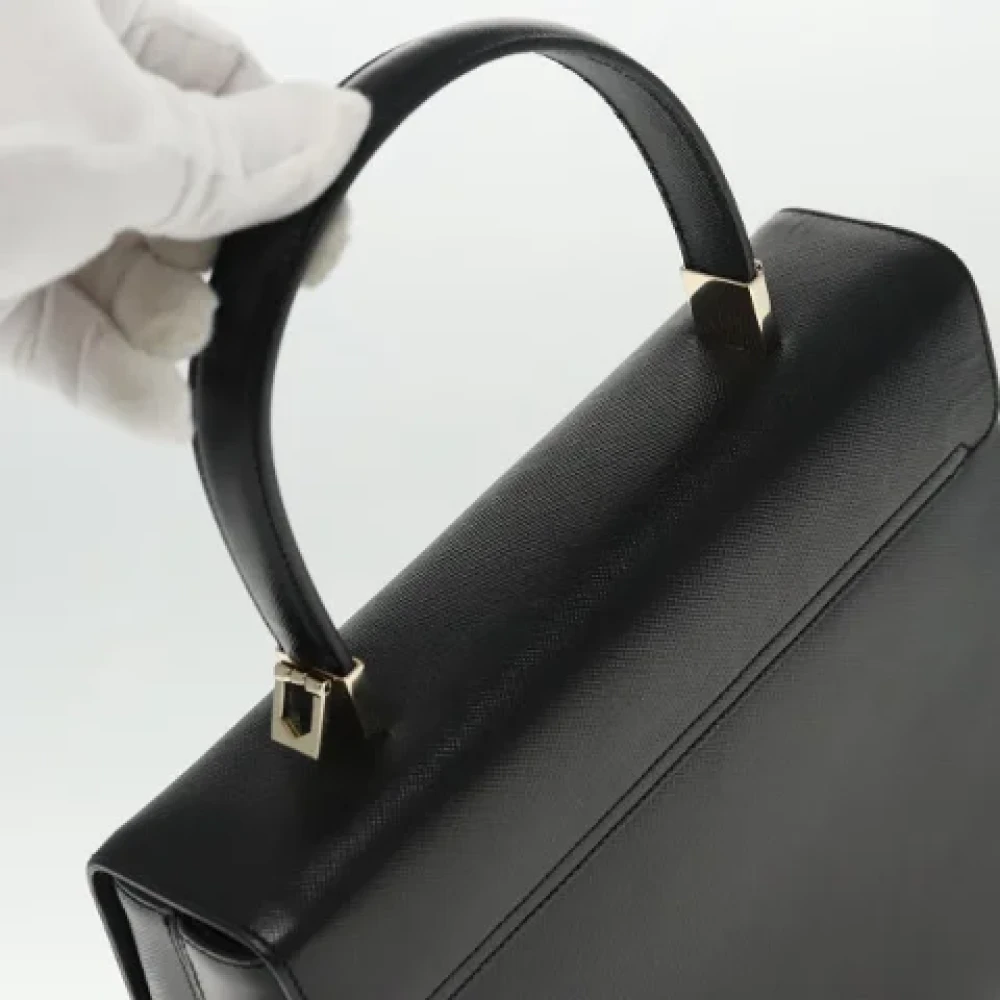 Salvatore Ferragamo Pre-owned Leather handbags Black Dames