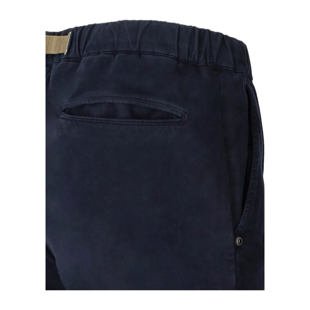 White Sand Blauwe Katoenen Skinny Leg Broek Blue Heren