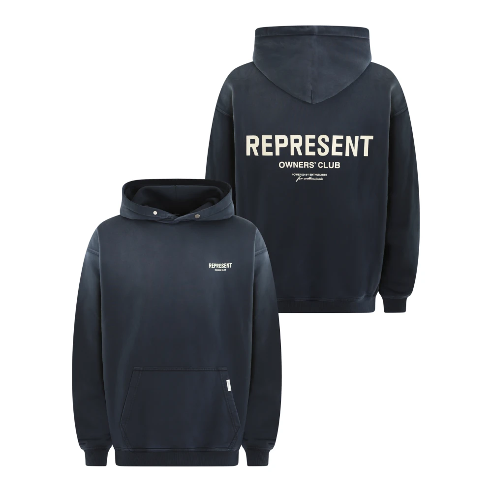 Represent Eigenaars Club Hoodie Blue Heren