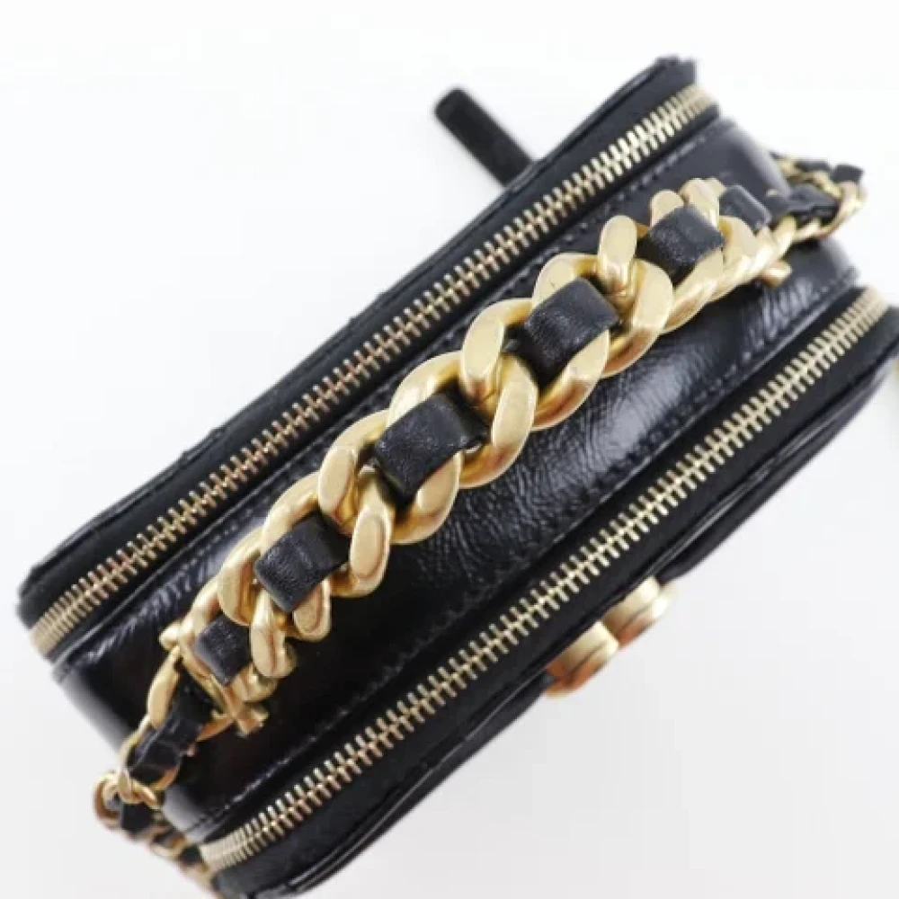 Chanel Vintage Pre-owned Leather handbags Black Dames