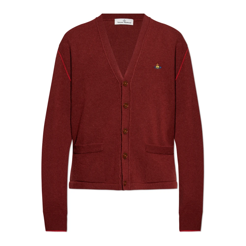Vivienne Westwood Cardigan met Cashmere Mix Red Heren