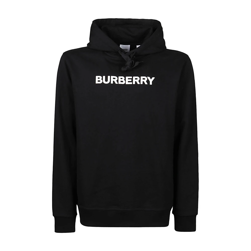 Burberry Logo Hoodie Black Heren