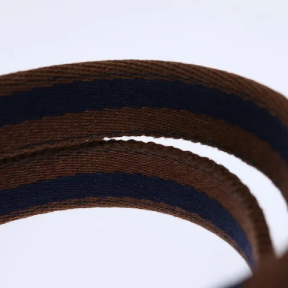 Hermès Vintage Pre-owned Canvas handbags Blue Dames