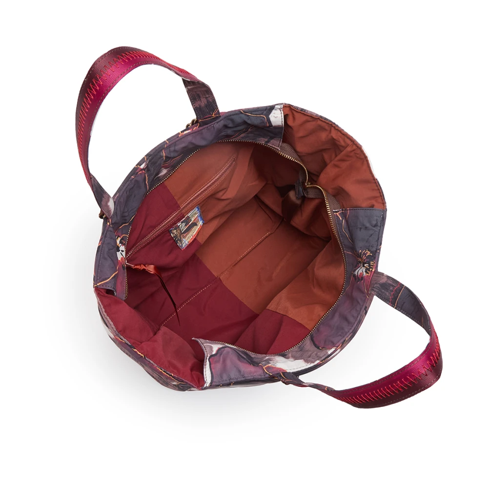 Maliparmi Puffy Nylon Shopping Bag Red Dames
