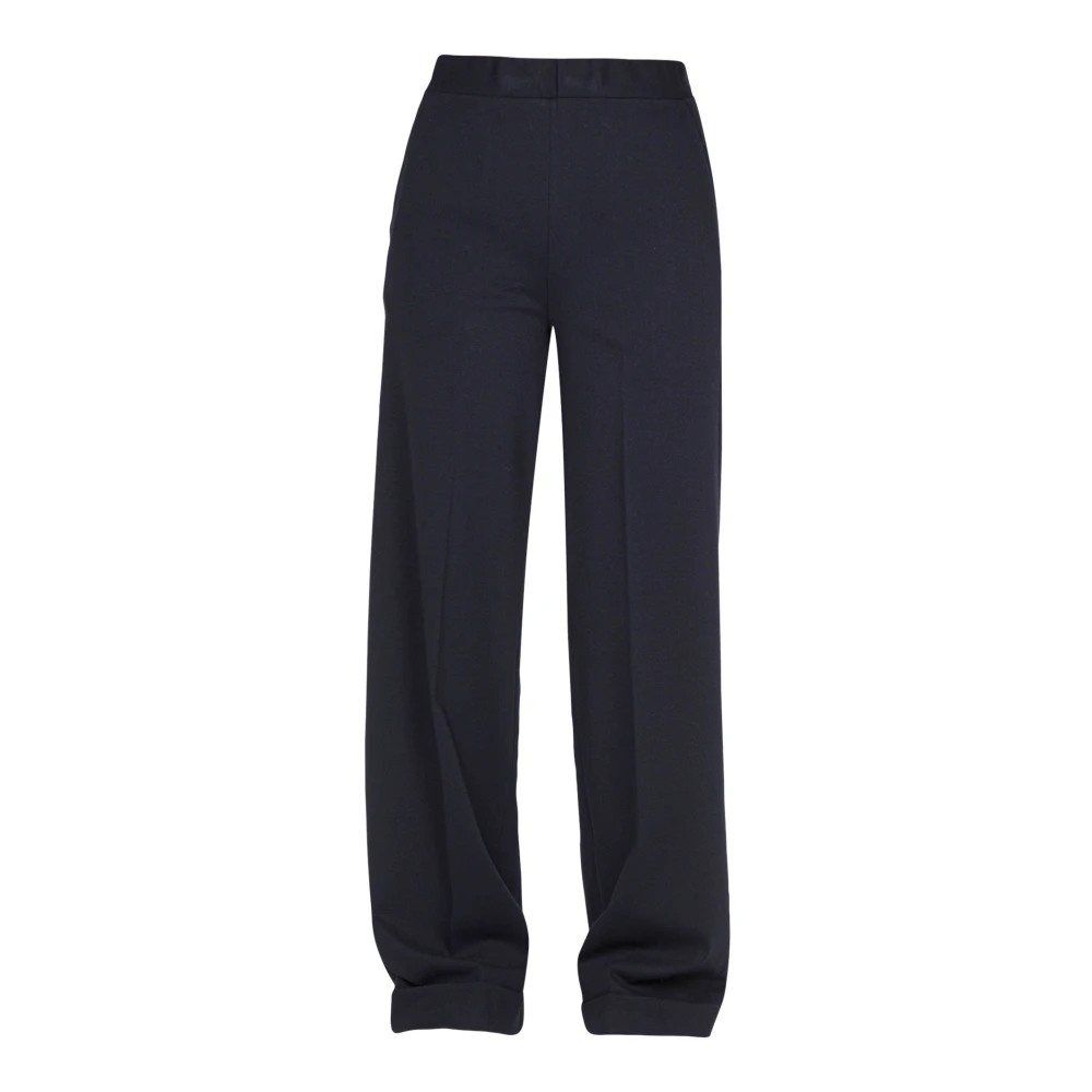 Semicouture Casual broek in katoenmix Blue Dames