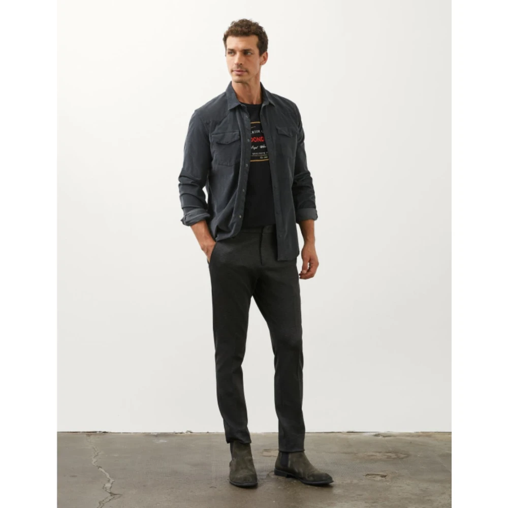 Dondup Casual T-Shirt Black Heren