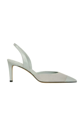 Suede Slingback Pumps