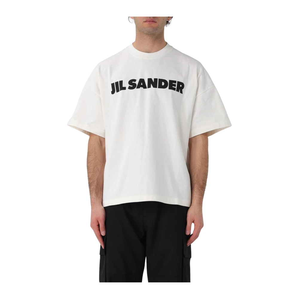 Jil Sander Homme Blanc Tops, Taille: M T-Chemises