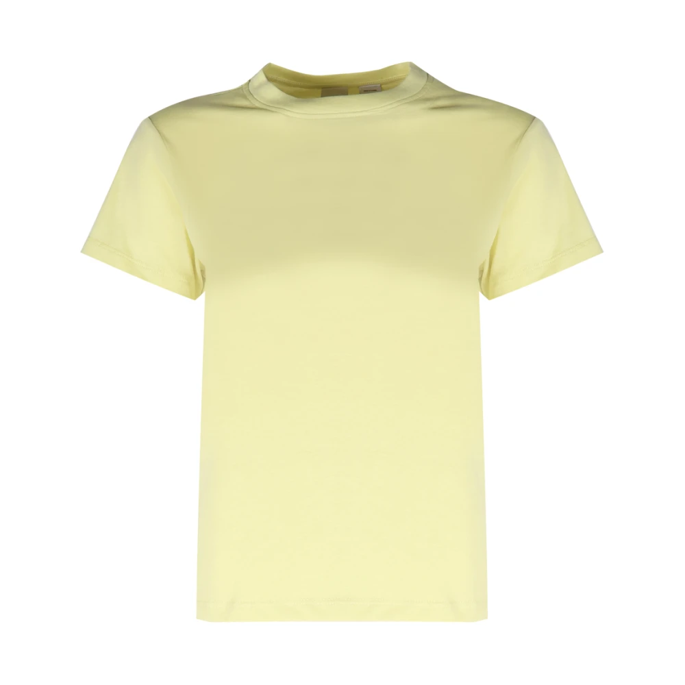 Pinko Gele Chicory Indivia Korte Mouw T-shirt Yellow Dames