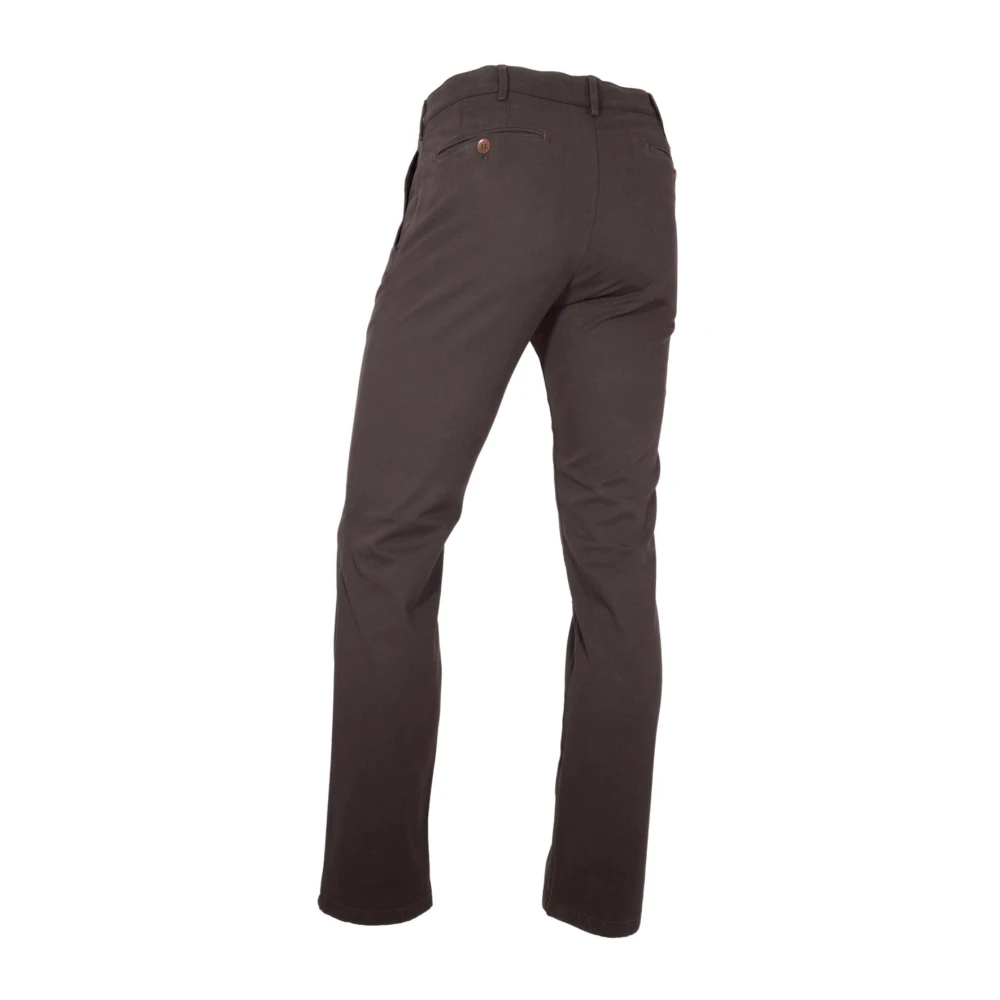 Meyer Moderne Fit Chino Broek Bruin Brown Heren