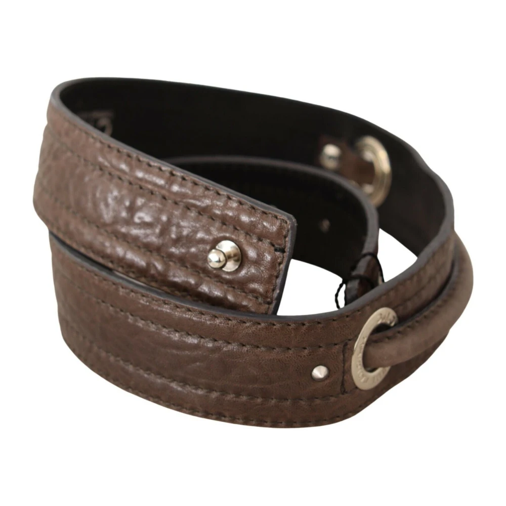 Costume National Unisex Brown Belts, One Size, Fashion Belt