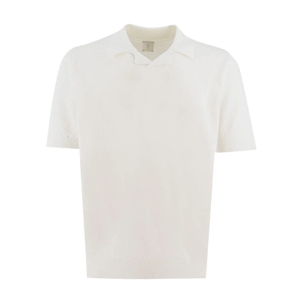 Eleventy Men's White Jersey - Polo Shirts - Xl - Tops
