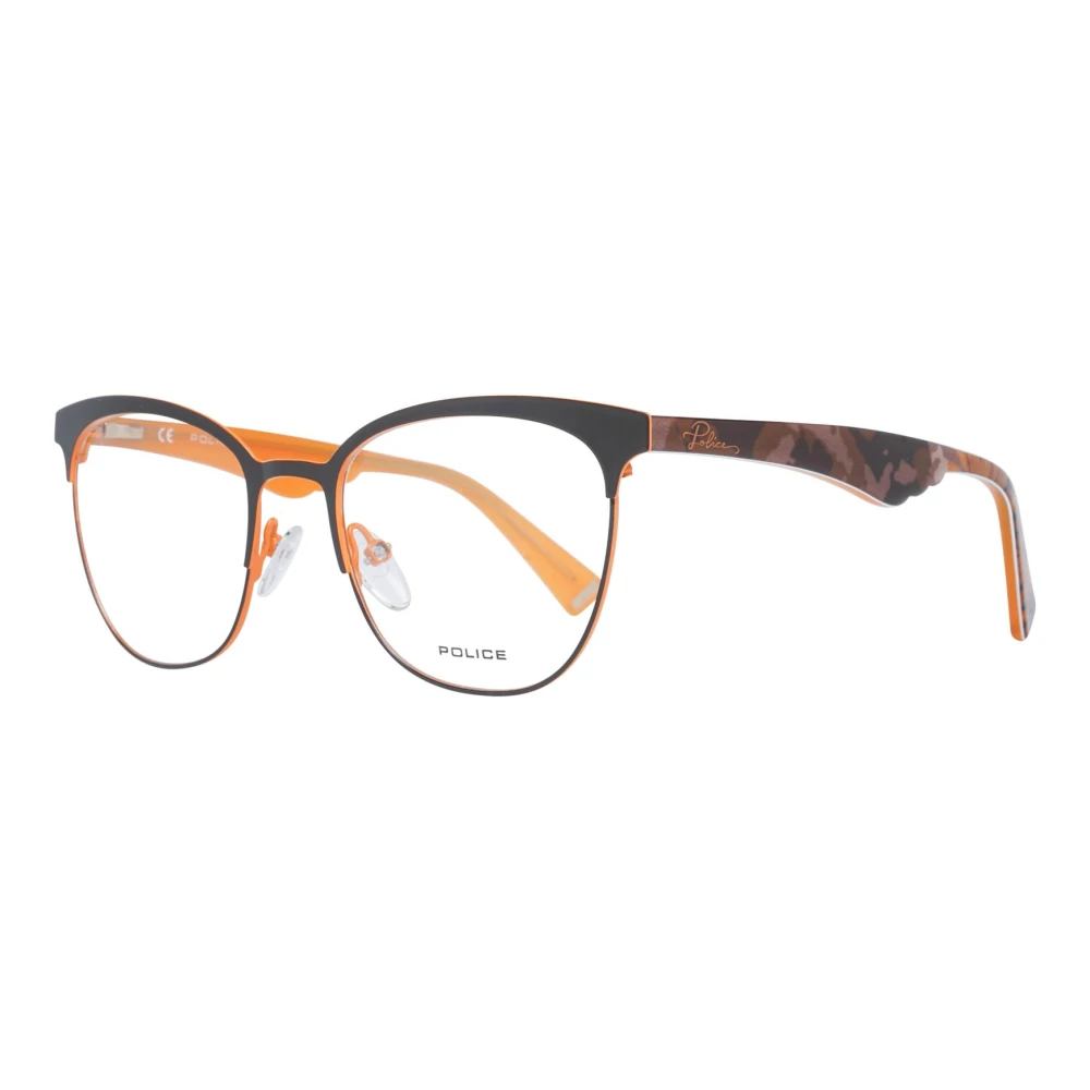 Police Women's Brown Plastic Optical Frames