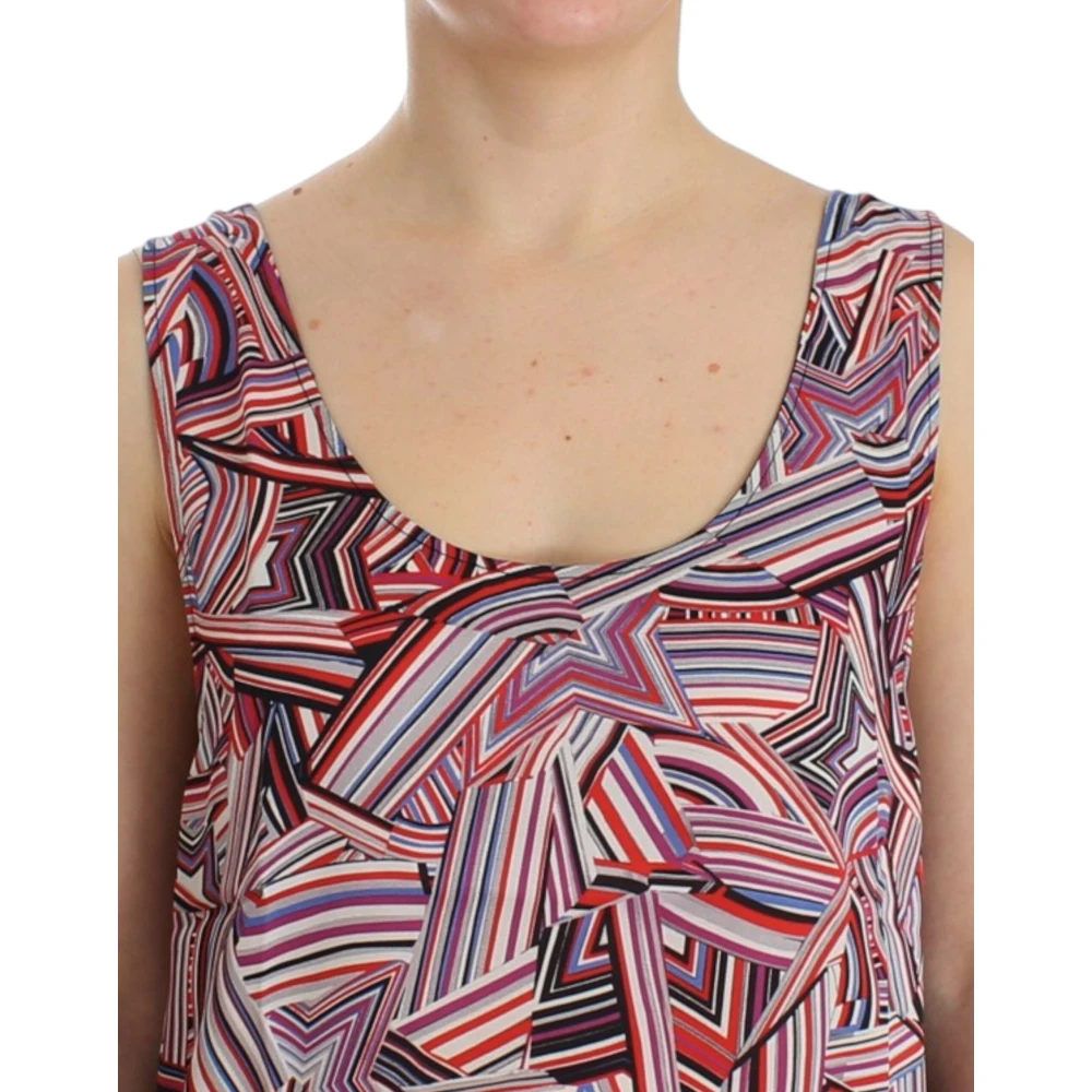 Costume National Mouwloze Multicolor Top Stijlvol Ontwerp Multicolor Dames