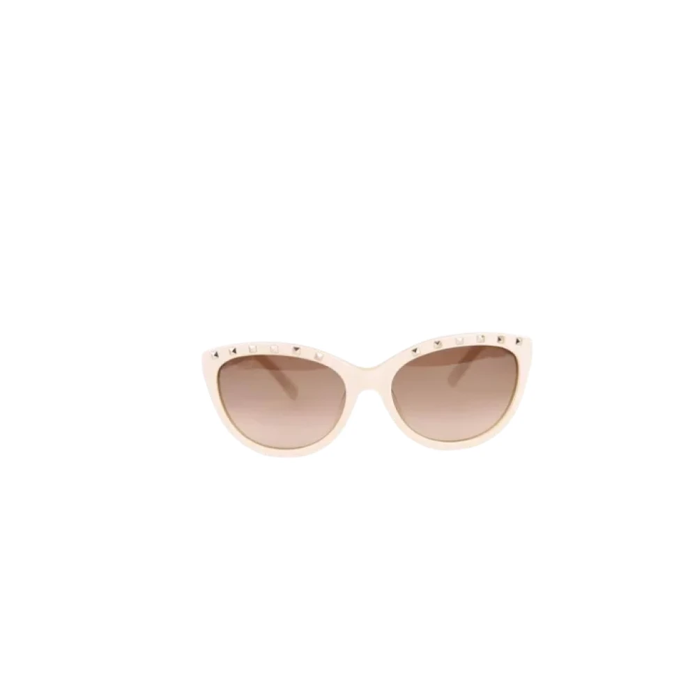 Valentino Vintage Pre-owned Plastic sunglasses Beige Dames