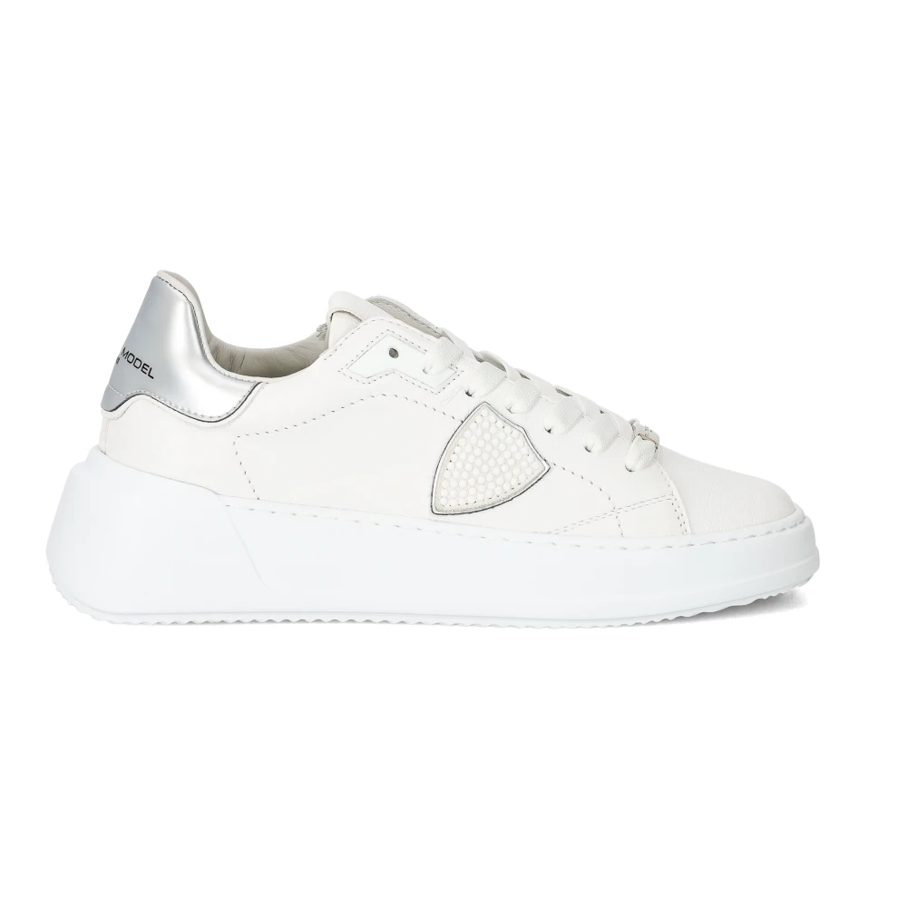 Philippe Model Women's White Sneakers Tres Temple Tennis