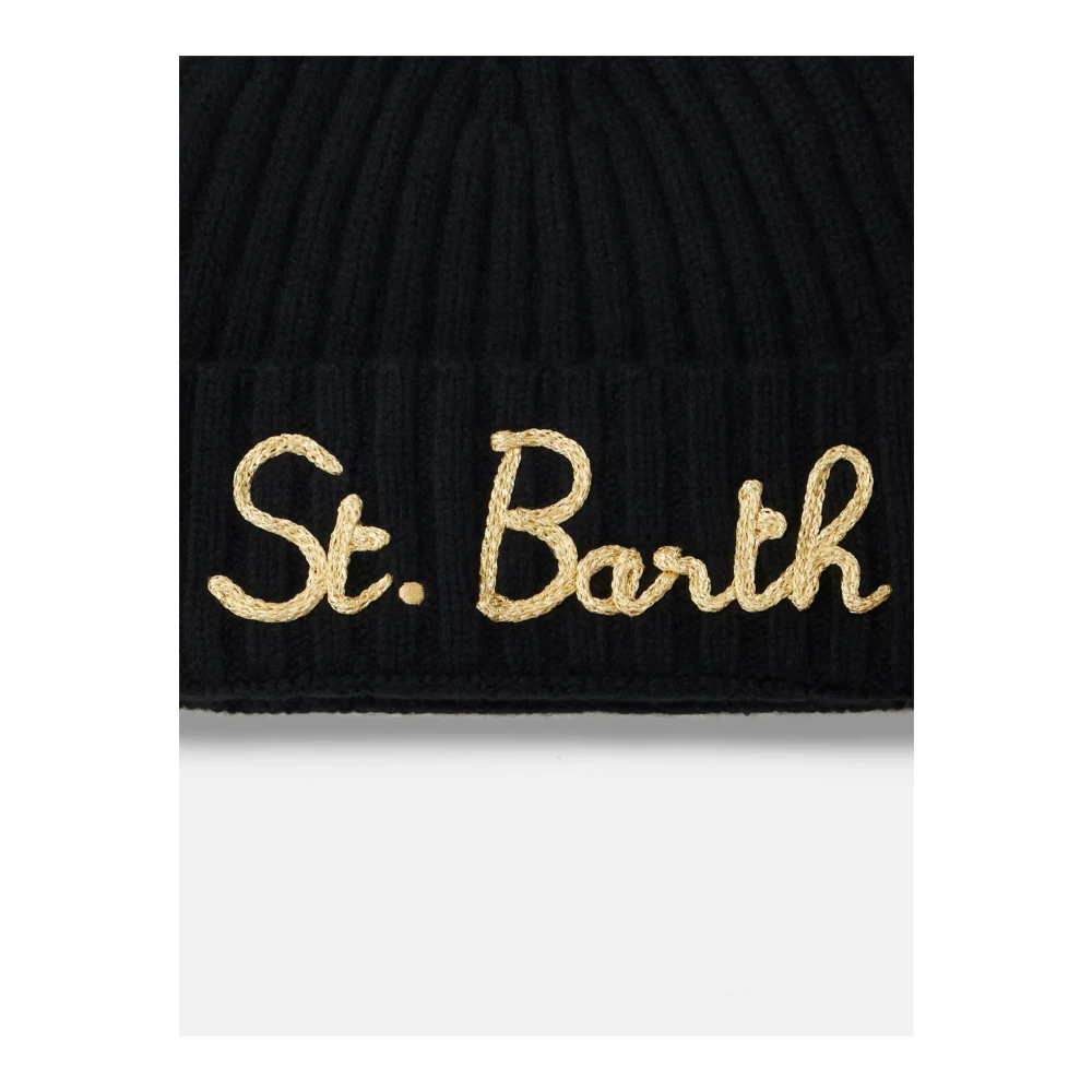 Saint Barth Winter Ribgebreide Damesmuts Blue Unisex