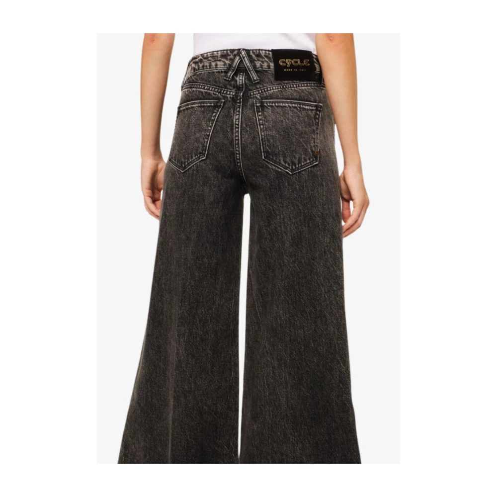 Cycle Wijde Pijp Flared Jeans Gray Dames