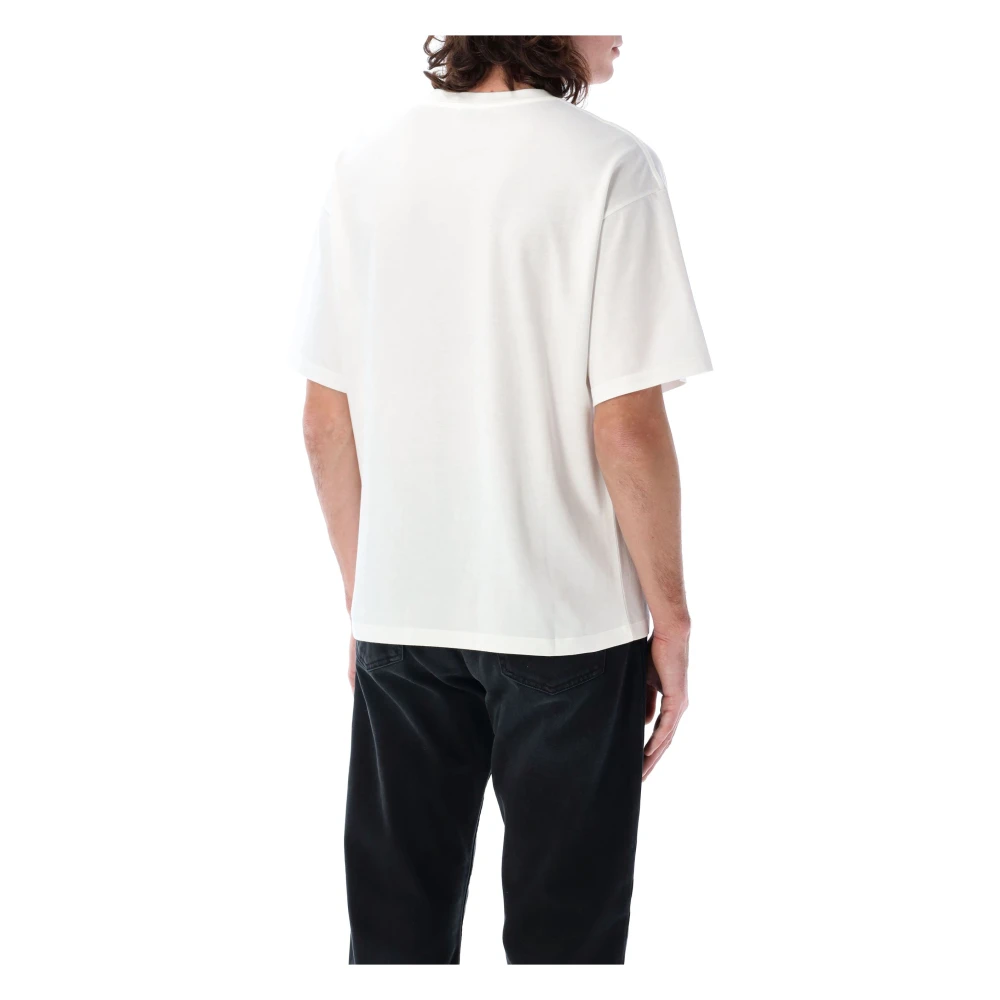 Saint Laurent Casual Katoenen T-Shirt White Heren