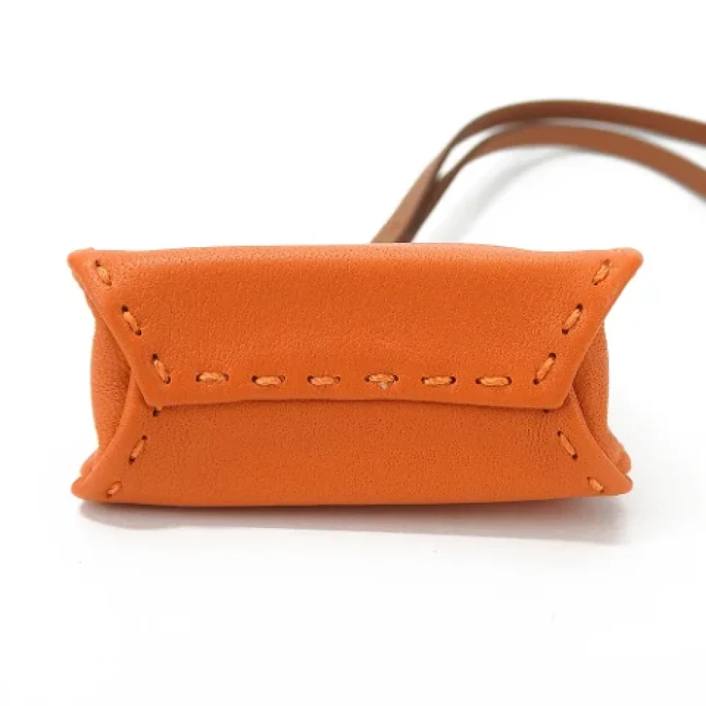 Hermès Vintage Pre-owned Leather key-holders Orange Dames