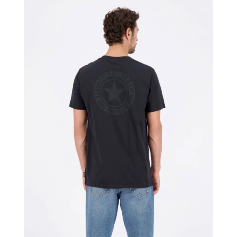 Airforce Logo Tee Korte Mouw Shirt Black Heren