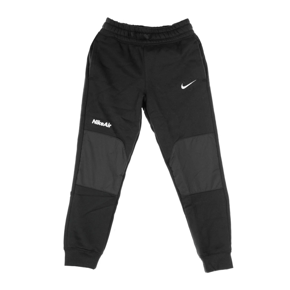 Nike Svart Fleece Tracksuit Byxor Air Pant Black, Pojke